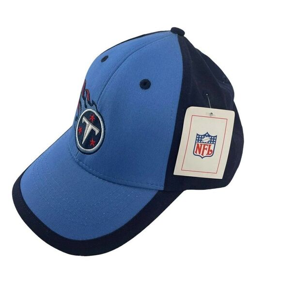 Tennessee Titans Hat Vintage Y2K Deadstock Blue NFL Mens OS Old New Stock 2000s - Picture 1 of 9